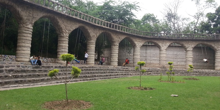 Rock Garden in Chandigarh is one of the top spots with sculptures made from waste materials