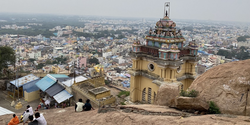 Climb to The Rockfort Temple for breathtaking views and rich history for travellers.