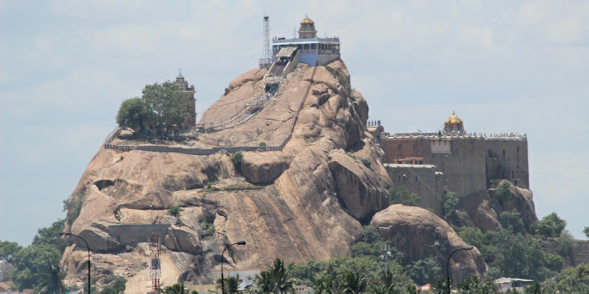 Rockfort Temple features stunning architecture and panoramic views of Tiruchirappalli