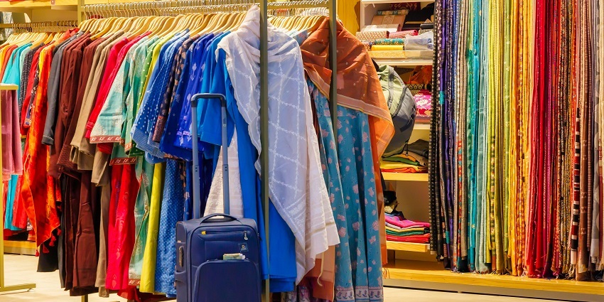 A glimpse of fashionable clothes being displayed at the Roop Sangam, Maharashtra.