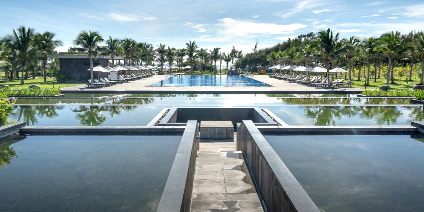 Beachfront resort ideal for family getaways and relaxation by sea, in Andhra Pradesh.