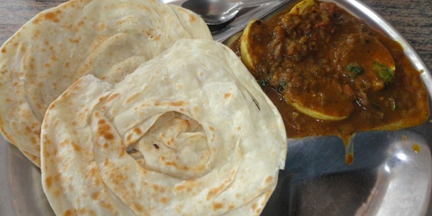 Salem Parotta, best food in Salem is flaky layered flatbread, perfect with spicy curries and gravies