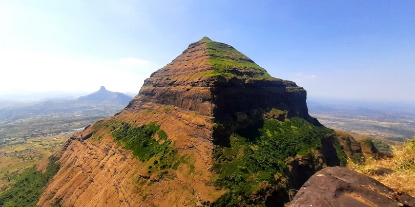 A picture of Salher Fort, which is one of the best options for trekking in Nashik.