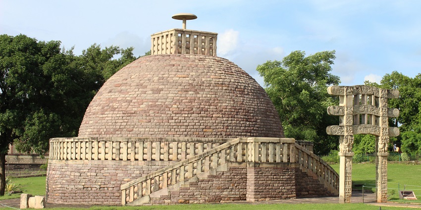 Sanchi Stupa, a UNESCO World Heritage Site and a major tourist attractions in Madhya Pradesh