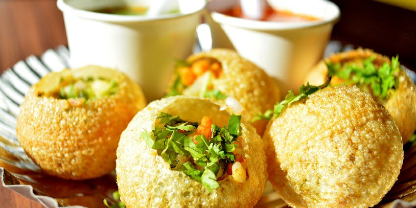 mage of delicious Pani puri is one of the best foods in Faridabad