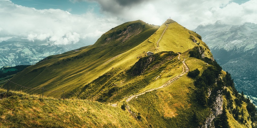 Stunning alpine landscape showcasing mountains, like a famous place near Kohoj Fort.