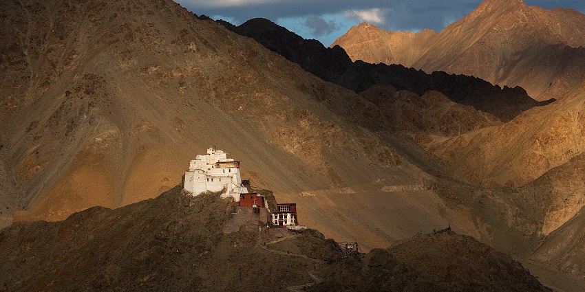 Located in Leh, the Sankar monastery is situated on top of a beautiful hill