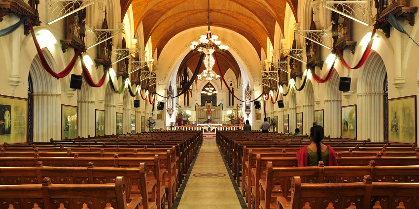 San Thome Basilica is known for its beautiful architecture and history.