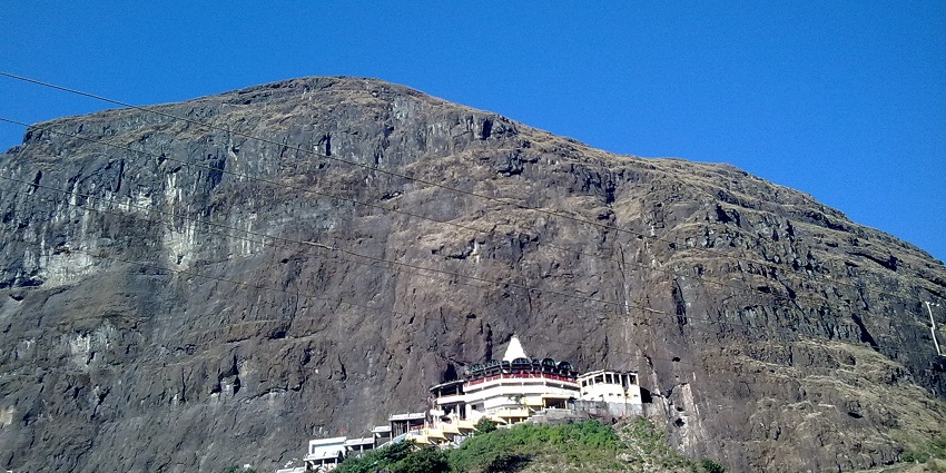 A view of the Saptashrungi Temple, one of the top places to visit in Nashik with family.