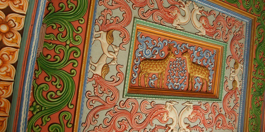Ancient library housing rare manuscripts and historical documents.