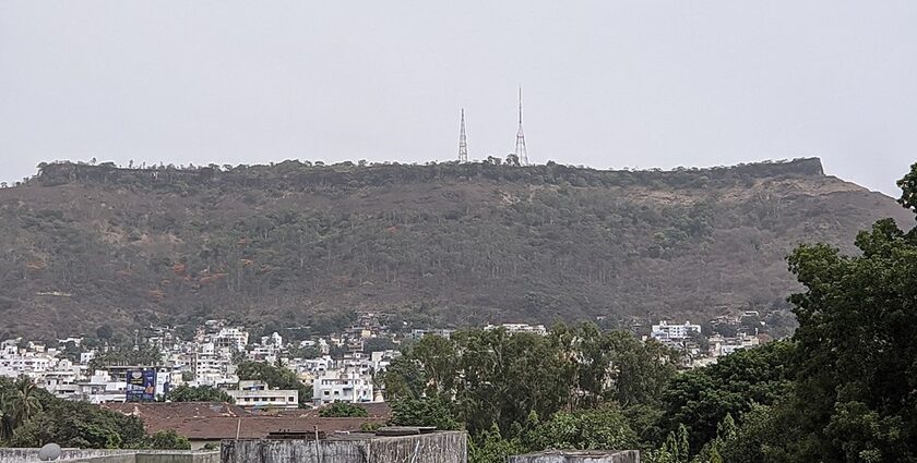 Satara Fort, a historic hilltop fortress and tourist attraction near Maharashtra.