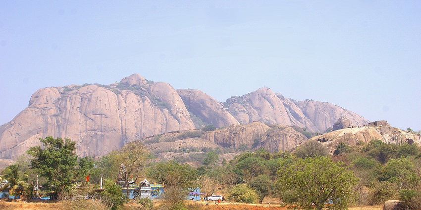 Savandurga Hills is one of the places to visit near Bangalore within 100 kms.