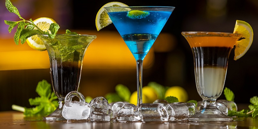 An image of drinks served at Sector 7 Social, an exquisite place to party in Chandigarh.
