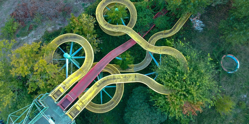 A photo of a water park, a popular attraction near Ghorawadi Caves for visitors to unwind.