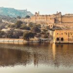 Lake side view of the ruins of Shahpur kandi fort, the ideal retreat spot for history lovers