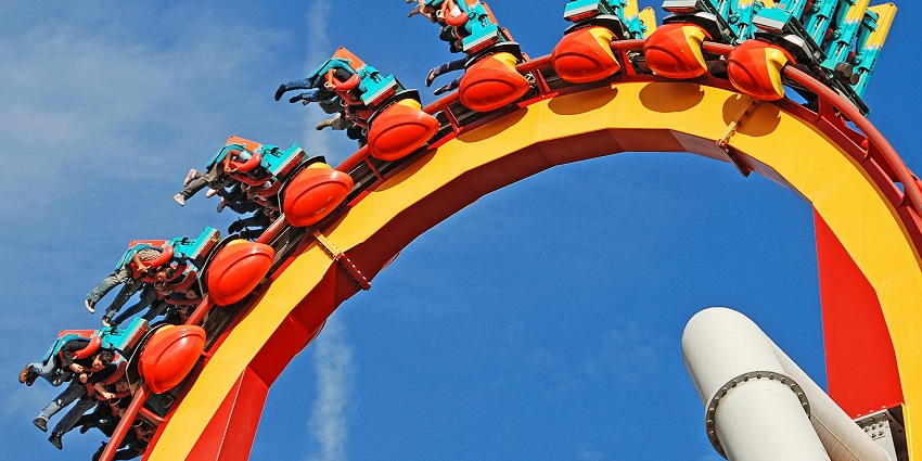 A view of a ride at Shangri-La Resorts, one of the famous water parks in Mumbai.
