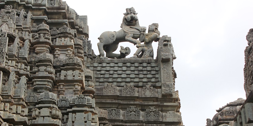 Scenic image of the beautiful Hoslaya Temple in the city, which is one of the best places To Visit in Belur