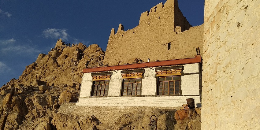 Shey Monastery, s known for its impressive 7.5-meter tall statue of Buddha Shakyamuni.