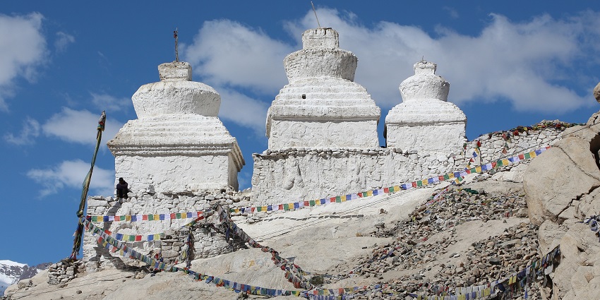 Chortens at Shey Palace and Monastery, one of the top places near Namgyal Tsemo Monastery