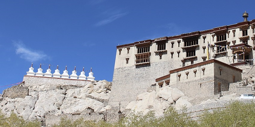 Shey Palace in Ladakh, a historic site with impressive architecture and scenic views.