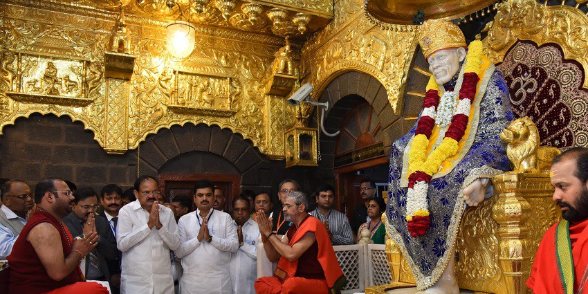 Sai Baba is worshipped in this holy site.