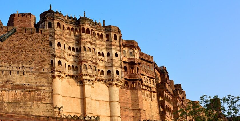 Side angle view of the Shivaji fort, one of the historical secret of Maharastra