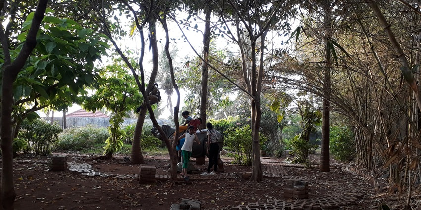 Places to visit in Lonavala in summer feature Shivaji Garden, green space for relaxation and family enjoyment