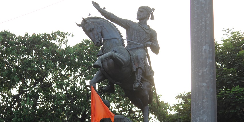 Statue of Shivaji at Shivaji Park, a popular place near Sion Fort.