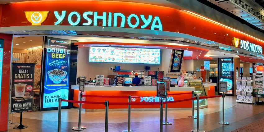 The first branch in Indonesia of Yoshinoya Japanese Restaurant at Grand Indonesia