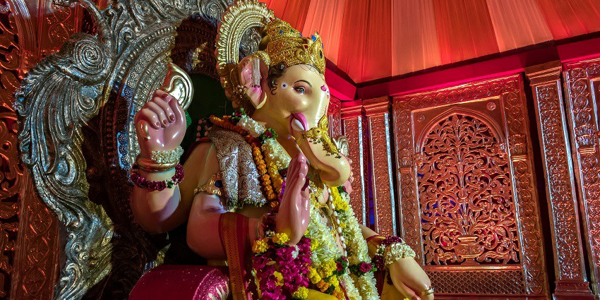 Shree Vighneshwar Temple, one of the famous Ashtavinayak Temples in Maharashtra.