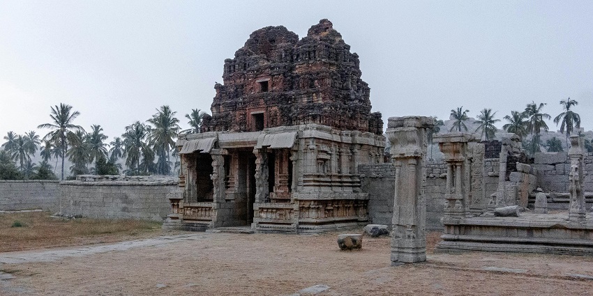 An image of the temple, one of the best places near Balapur Fort, surrounded by greenery
