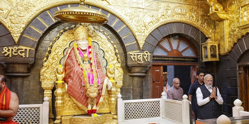 Shirdi Sai Baba Samadhi, a famous religious site near PandavLeni Caves, Nashik.