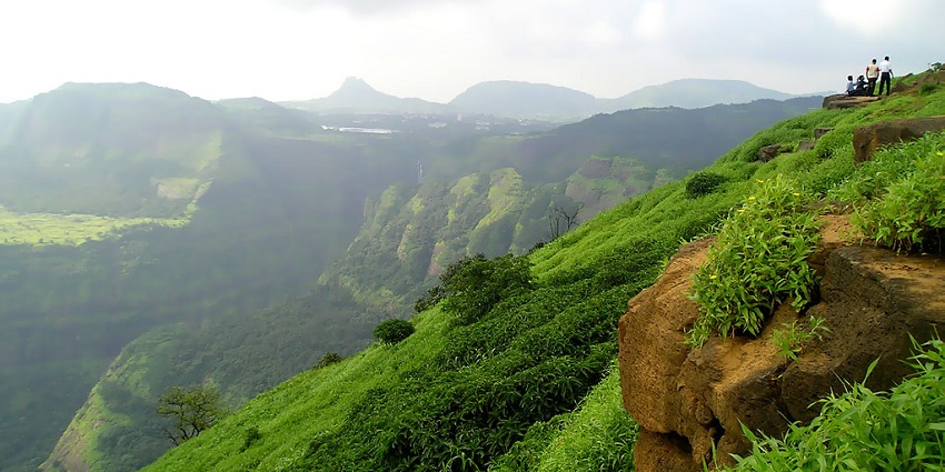 View of Sinhagad Fort, an ancient hilltop fortress located near Sentosa Water Park