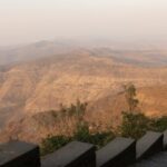 A view of sprawling majestic mountains from the famous tourist attraction of the region.