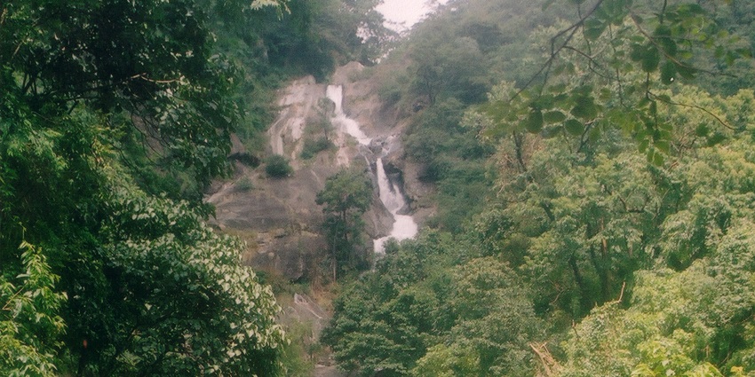 Siruvani Falls: A stunning view of one of the popular waterfalls in Coimbatore.