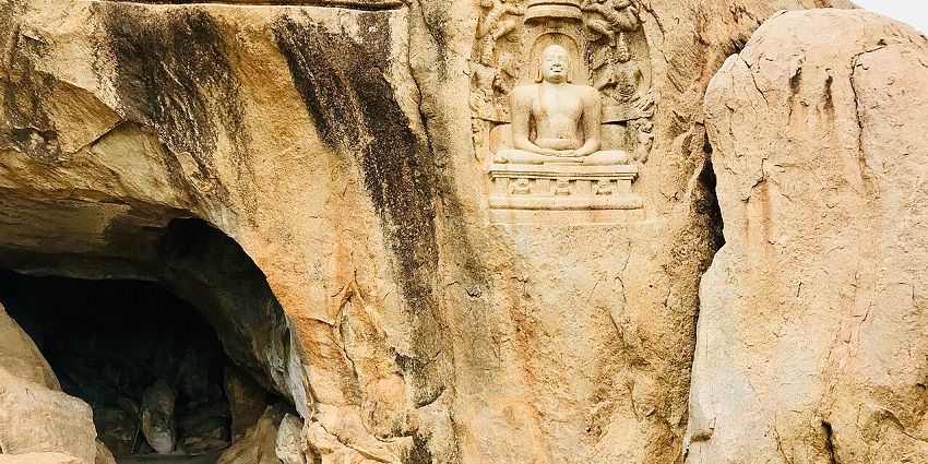 A glimpse of tranquil hermitage offering meditation spaces amidst natural magnificence.