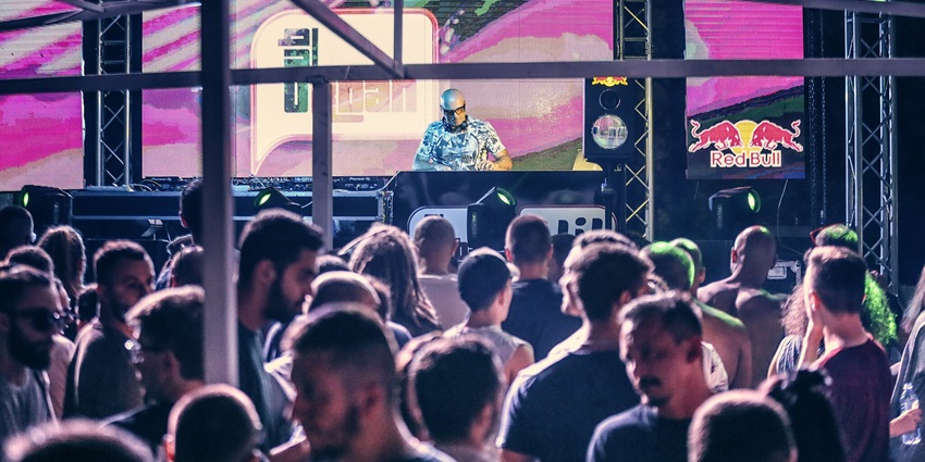 Techno fans enjoy beats at one of the techno parties in Mumbai.