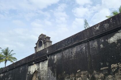 Historic Sohna Fort is surrounded by lush greenery and scenic hills.