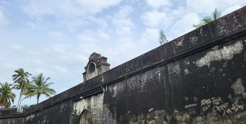 Historic Sohna Fort is surrounded by lush greenery and scenic hills.