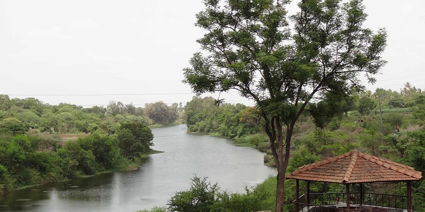 Someshwar Waterfall cascades beautifully through lush greenery, creating serene vibes.
