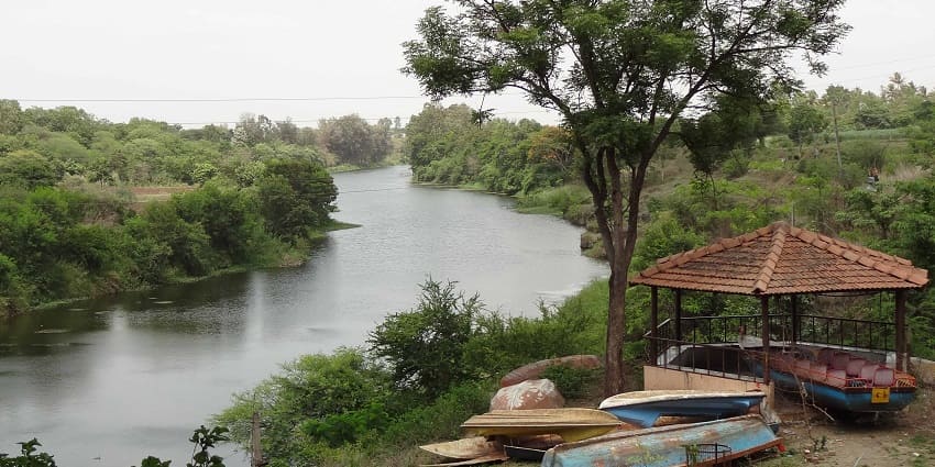 Someshwar Waterfall cascades beautifully through lush greenery, creating serene vibes