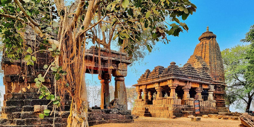 View inside the Somjai Devi Temple courtyard, offering a serene and spiritual ambience to pray