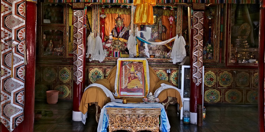 Spituk Monastery is filled with ancient masks, icons and thangkas reflecting ancient traditions