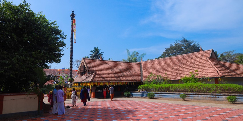 A temple within the Kukke Subramanya complex, featuring intricate carvings and spiritual significance.