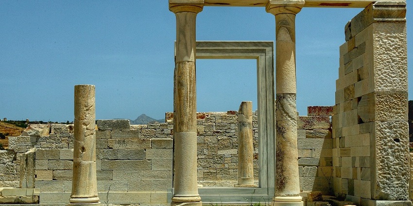 Ancient temple showcasing historic architectural details and archaeological features.