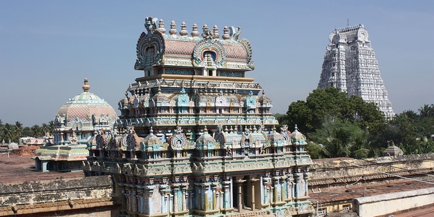 A glimpse of the Sri Ranganathaswamy Temple, one of the famous temples in Trichy.