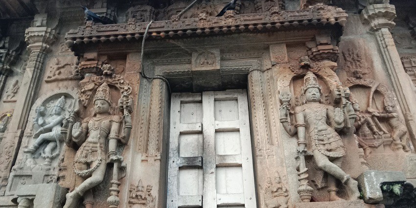Carvings of deities at the temple, one of the places to visit near Chikmagalur