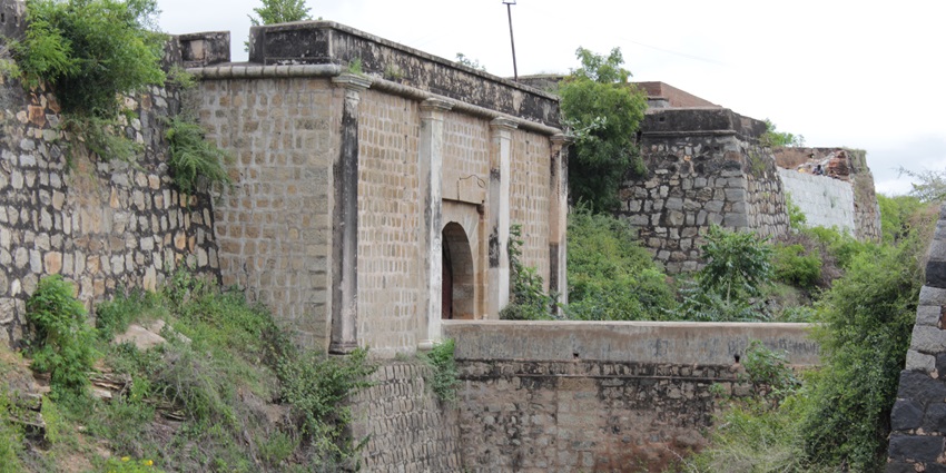 View of tipu sultan fort which is one of the places to visit in Mandya