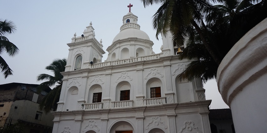 Visit the historical St. Alex Church near Calangute Beach offering a spiritual experience.