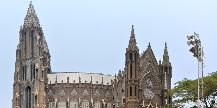 St. Philomena’s Church feature stunning architecture and a serene ambiance in Mysore.